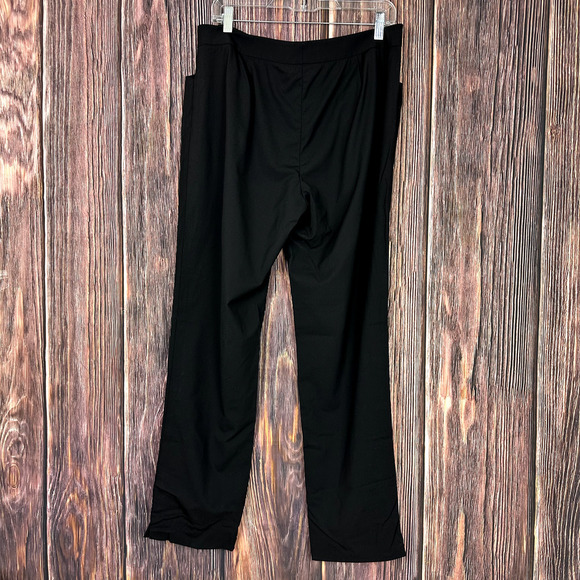 Lafayette 148 Womens Black Virgin Wool Trouser Pants Straight Work Size 10 - Picture 6 of 9